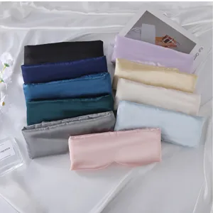 Conjunto de antifaz de seda multicolor, máscaras de ojos de satén suave para dormir.