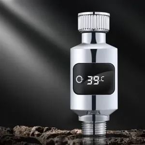 Digitales Duschwasserthermometer mit LED-Anzeige, universeller Badtemperaturmesser für Babys.