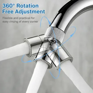 Kitchen faucet extender universal rotatable filter water outlet nozzle for sink anti splash