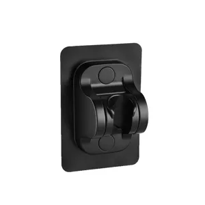 Verstellbarer Duschkopfhalter, mattschwarze Wandhalterung für Badezimmerdusche.