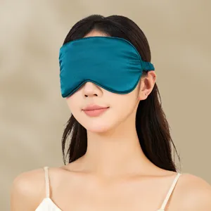 Double Sided Satin Silk Sleep Eye Mask For Men Women Blackout Blindfold Soft Breathable Eyepatch For Travel Nap Sleeping