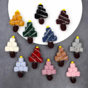 Handmade Wool Felt Christmas Tree Pendant Miniature Ornament DIY Craft Festive Party Home Holiday Decor