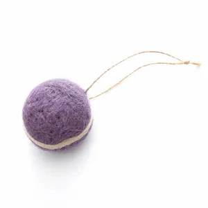 Handmade wool felt macaron keychain bag pendant cute Christmas tree hanging ornament