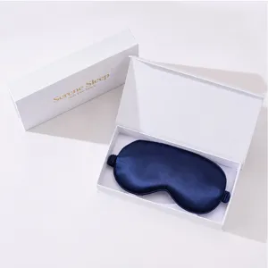 Double-sided imitation silk eye mask gift box for better sleeping, office rest and travel.