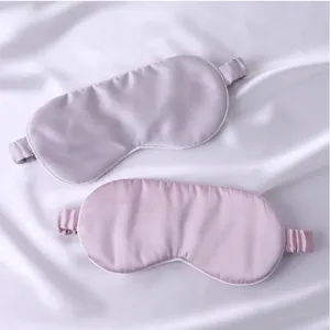 Masque de sommeil en pure soie de mûrier doux cache-yeux pour repos et voyage confortables