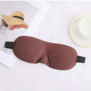 3D Kontur Schlafmaske Detailansicht, glatter Stoff atmungsaktive Augenmaske Reise.