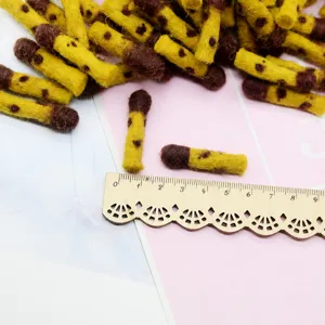 Accessori fai da te in feltro di lana corna di alno a pois per forcine e decorazioni per bambini