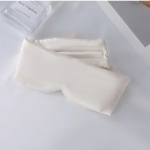 Mascarilla de dormir de seda para descanso cómodo, antifaz suave y opaco para viaje y hogar.
