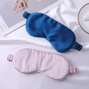 Masque de sommeil en soie de mûrier pure double face douce pour nuit confortable