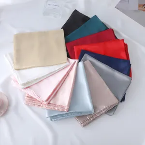 Federa in Satin Chiusura a Busta Effetto Seta Morbida Traspirante Copricuscino per Cura Capelli e Pelle Misura Standard Casa