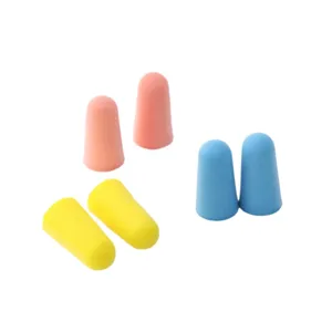 Anti-noise foam earplugs for sleeping study and work, soft slow rebound soundproofing plugs.