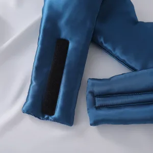 Antifaz para dormir de seda sintética cobertura total opaco cómodo viaje portátil