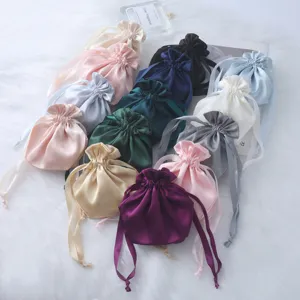 Sacchetti regalo con coulisse in seta multicolore bustine antipolvere per gioielli confezione