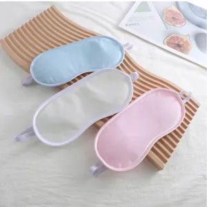 Mascarilla de ojos para dormir de cristal super suave color solido para oficina viaje