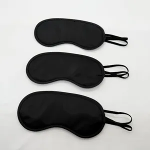 Blackout Eye Mask Breathable Polyester Sleep Mask With Elastic Strap For Travel Office Home Unisex Sleep Aid Shade