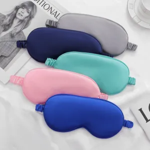 Wholesale solid color silk sleep mask, soft smooth satin eye mask for sleeping and travel.