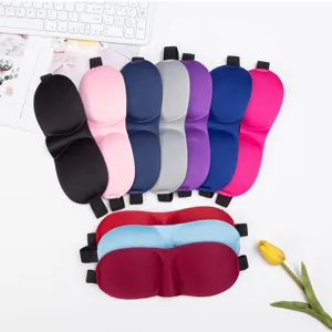3D contoured blackout sleep mask for women and men, soft comfortable travel eye shade resting.