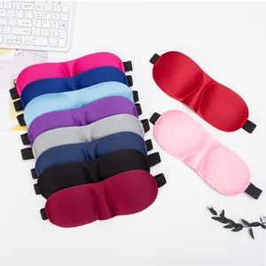3D contoured sleep mask with shading design, breathable multi-color eye mask for travel and resting.