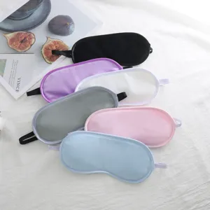 Máscara de Dormir Color Sólido Cristal Súper Suave Sombreado Venda Para Ojos Para Viajes Oficina Estudiante Transpirable Portátil