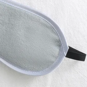 Mascarilla de sueño opaca ultra suave de cristal de color sólido para viajes y descanso.