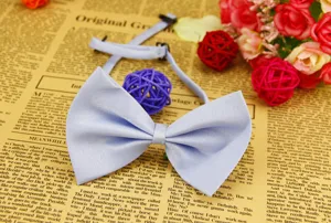 Hellblaue Haustier Fliege Verstellbare Hund Katze Halsband Nette Haustier Accessoire