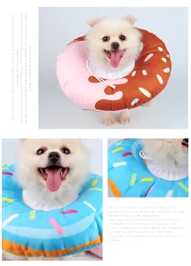 Collier élisabéthain doux pour animaux de compagnie donut récupération chiens chats