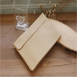 Vintage kraft paper envelopes blank retro style plain stationery card storage organizer