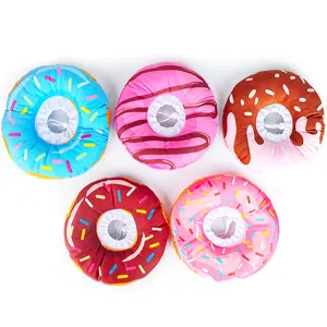 Collier élisabéthain pour animaux de compagnie donut doux anti-morsure pour chats et chiens