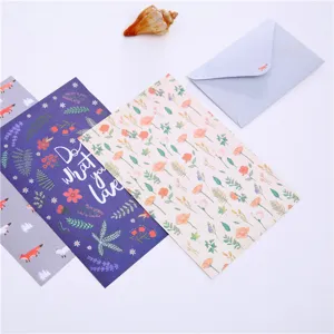 Korean Fresh Style Letter Paper And Envelope Set Cute Floral Animal Writing Stationery Kit For Daily Blessing
