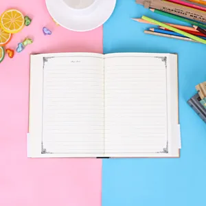 taccuino rilegato in pelle retrò europeo A5 diario planner con pagine interne rigate per scrittura.
