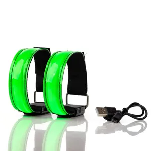 USB Opladen LED Verlichte Armband Nacht Hardlopen Veiligheid Uitrusting Sport Band