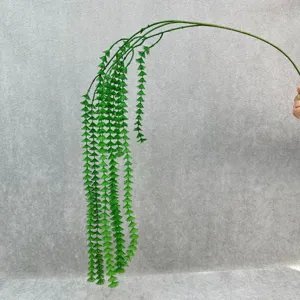 Artificial hanging plant vine for indoor wall decor, faux greenery for home decor