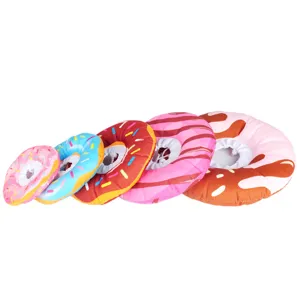Collier de récupération pour animal doux mignon design donut anti-morsure chat chien réglable