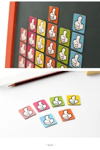 Colorful magnetic thumbs up stickers for teaching, office, and fridge decoration.