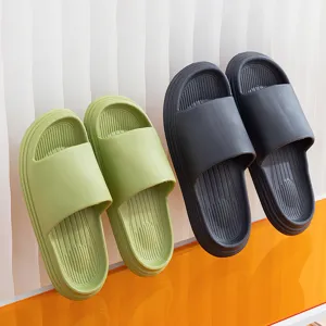 Unisex Hausschuhe EVA Rutschfeste Dicke Plateau Weiche Sohle Innen Bad Dusche Slides Sandalen Für Damen Und Herren