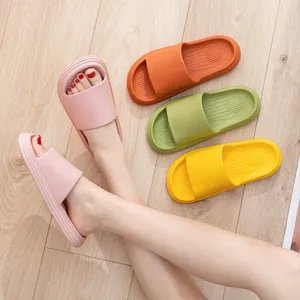 Bequeme dicke Sohle Hausschuhe rutschfeste Indoor und Outdoor Badeschuhe für Damen