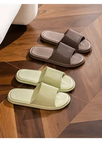Comfortable indoor EVA slippers with anti-slip design, perfect for home and bathroom use.