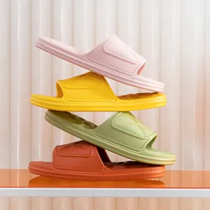 Thick sole summer slippers for men and women anti-slip home outdoor casual colorful shoes