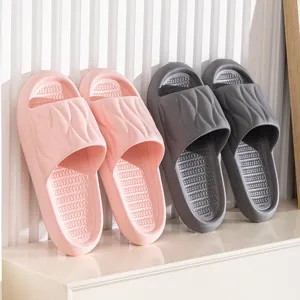 Unisex Minimalist Thick Sole EVA Slippers Non Slip Waterproof Lightweight Indoor Outdoor Couple House Shoes