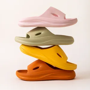 Cómodas zapatillas de verano con suela gruesa para hombres y mujeres, sandalias antideslizantes.