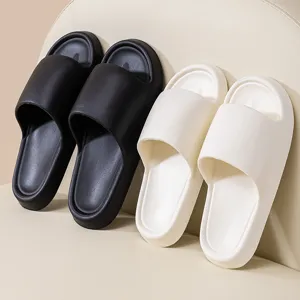 Unisex EVA House Slippers Lightweight Thick Sole Open Toe Anti-Slip Casual Couple Sandals Indoor Outdoor Footwear