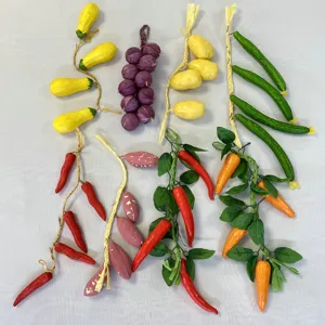 Künstliche Gemüse Hängeschnur Simulation Mais Kartoffel Chili Dekor für Bauernhof Display