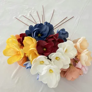 Kunstliche Magnolien Blumenstrauss fur Heimdeko Hochzeit Dekoration kunstliche Blumen Deko.