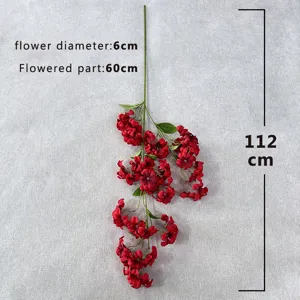 Artificial pearl flower decoration home fake flower branch photography background props