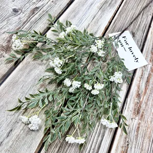 Bouquet de Fleurs en Soie Artificielle Arrangement Floral Réaliste Pour Maison Salon Table à Manger Hôtel Décoration de Mariage