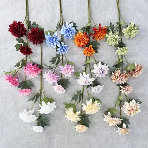 Branche de Fleurs Liwei en Soie Artificielle Faux Fleurs de Pivoine Pour Fête de Mariage Maison Hôtel Décoration Accessoires de Photographie Arrangement Floral