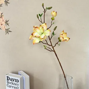 Künstlicher Magnolienblüten Zweig Heimtextilien künstliche Blumen Dekoration für Zimmer
