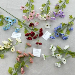 Künstliche Anemonen Blumen Kunstblumen Strauß für Heimtextilien Hochzeit Fotografie Requisiten