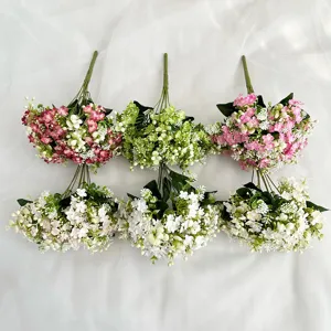 Kunstmatige gipskruid bloemenbundels voor huwelijksfeest en huisdecoratie hoofdweergave