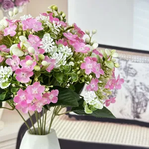 Kunstbloemen boeket nep gipskruid plant in vaas voor thuisdecoratie huwelijk decor